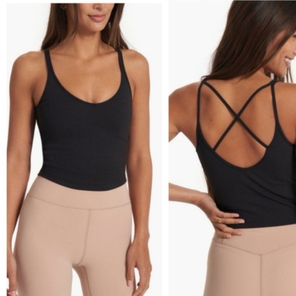 Vuori Tops - Vuori Women's Black Cross-Back Top